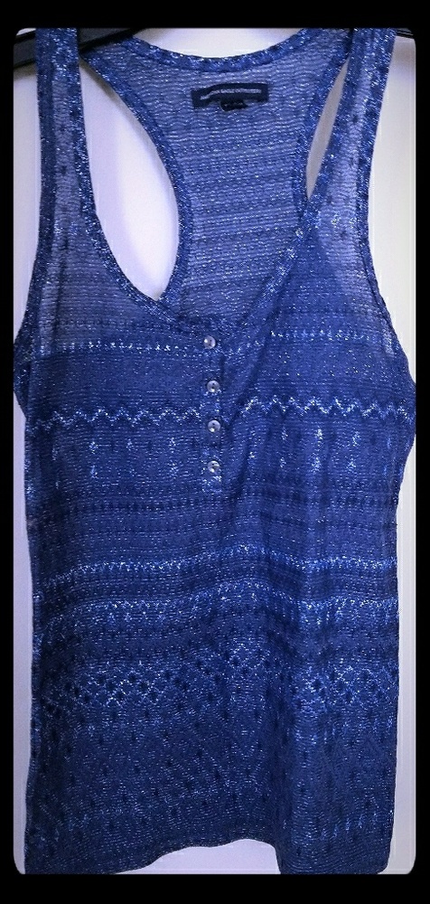cable knit tank top